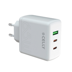 ALIMENTATORE 65W 2 USB-C / USB-A CELLY