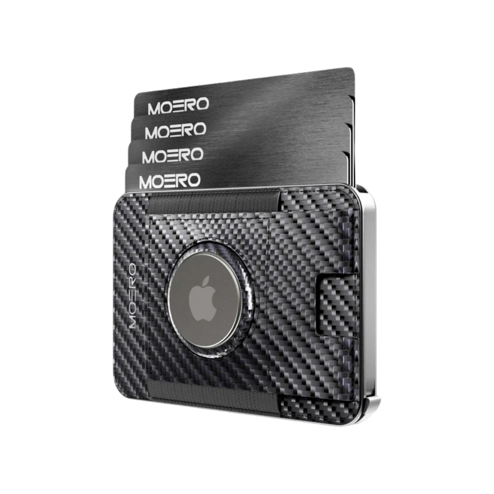 WALLET M2 PRO AIRTAG CARBON MOERO
