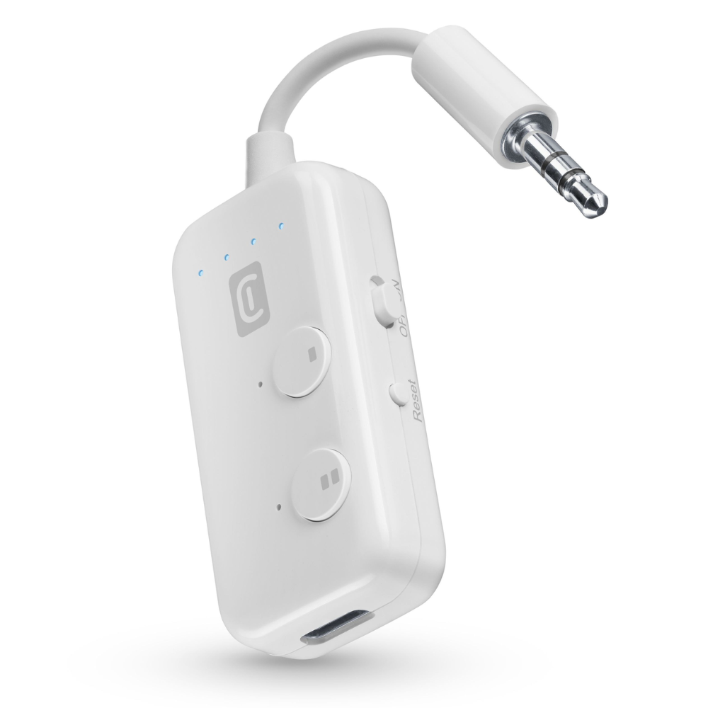 IN-FLIGHT TRANSMITTER TRASMETTITORE BLUETOOTH PER PRESE AUX - CELLULARLINE
