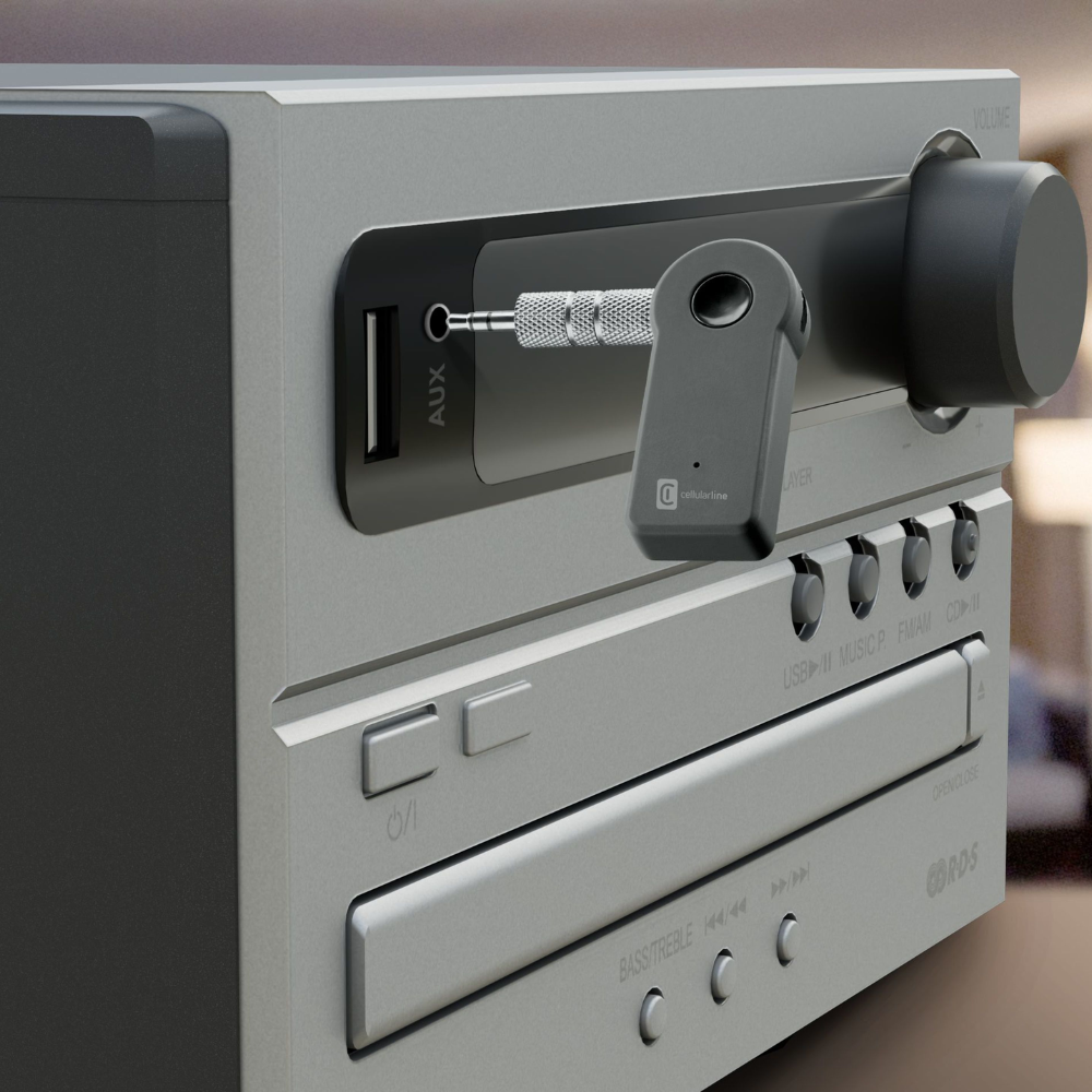 MUSIC RECEIVER UNIVERSALE RICEVITORE BLUETOOTH PER PRESE AUX - CELLULARLINE