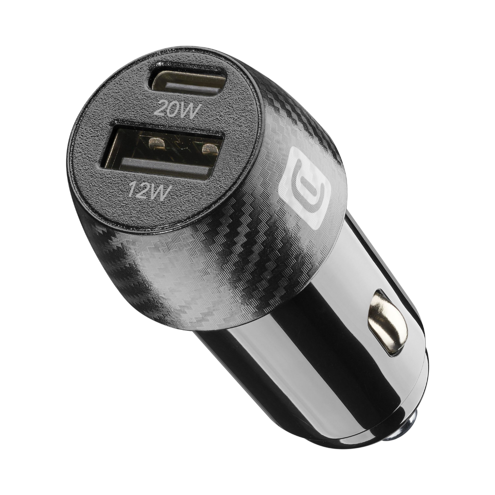 CAR MULTIPOWER 2FAST+ CARICABATTERIE DA AUTO VELOCE CON PORTA USB E USB-C - CELLULARLINE