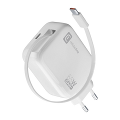 ALIMENTATORE 65W CON CAVO RETRATTILE CELLULARLINE