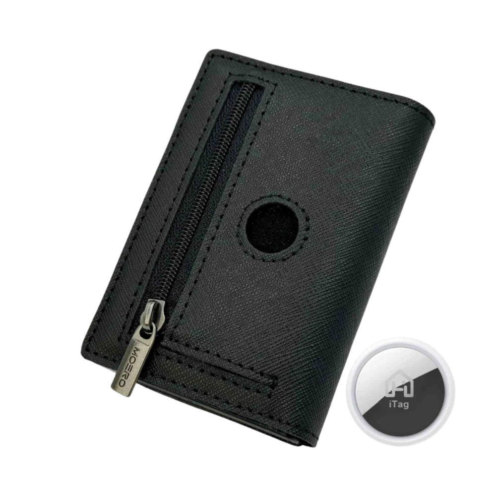 WALLET AIRTAG PRO SAFFIANO MOERO