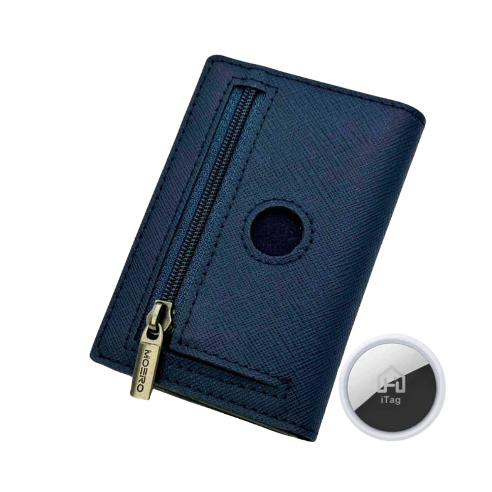 WALLET AIRTAG PRO SAFFIANO MOERO