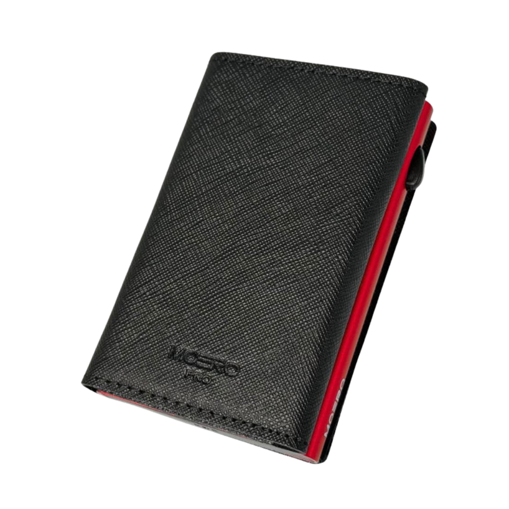 WALLET AIRTAG PRO SAFFIANO MOERO