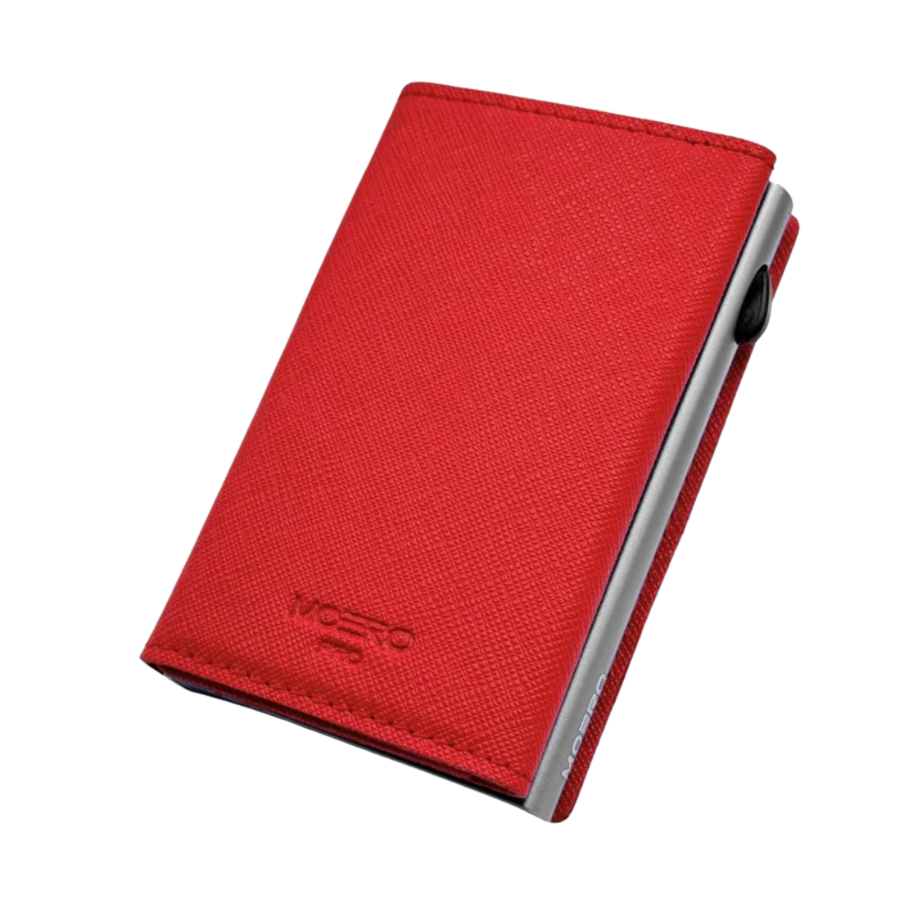WALLET AIRTAG PRO SAFFIANO MOERO