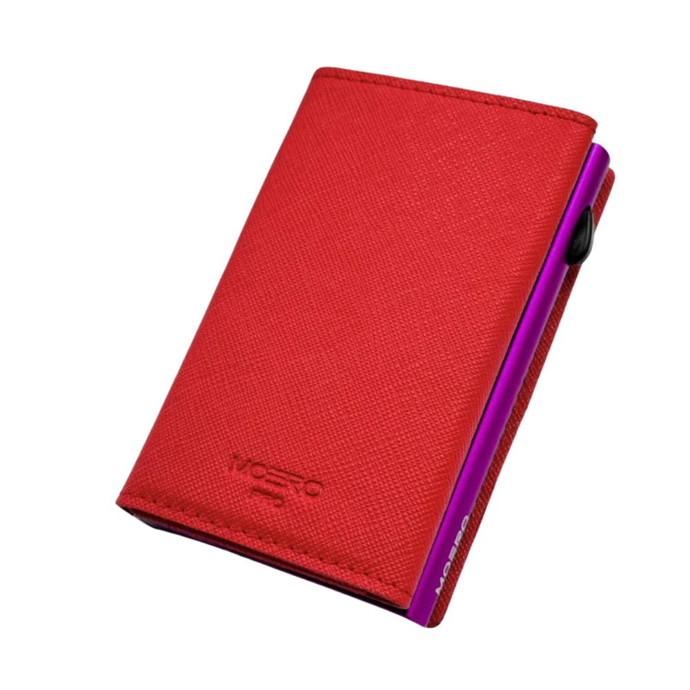 WALLET AIRTAG PRO SAFFIANO MOERO