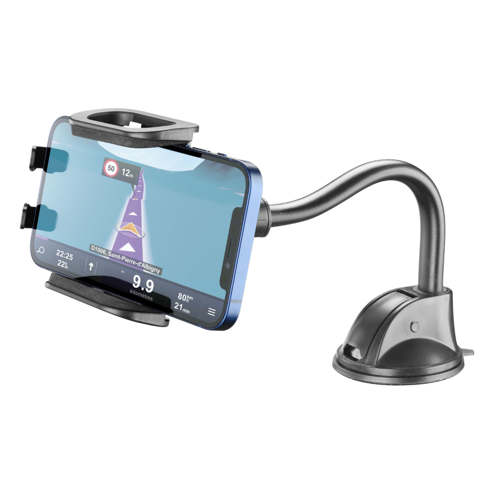 HUG FLEXI UNIVERSAL SUPPORTO SMARTPHONE DA AUTO CON FISSAGGIO A VENTOSA - CELLULARLINE