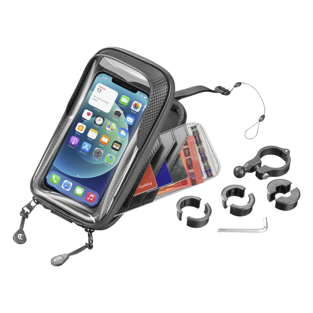 RIDER SHIELD UNIVERSAL SUPPORTO SMARTPHONE IMPERMEABILE DA MANUBRIO - CELLULARLINE