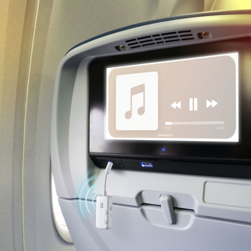 IN-FLIGHT TRANSMITTER TRASMETTITORE BLUETOOTH PER PRESE AUX - CELLULARLINE