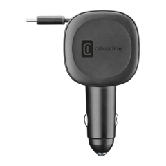 Caricatore Auto Retrattile, 4 in 1 66W con Cavo USB-C e 2 Porte, Caricatore Auto Accendisigari Carica Rapida, Compatibile con i-Phone, Sam-sung, Goo-gle Pixel, Huawei, Xiaomi, Due Modalità Luce