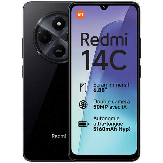XIAOMI Redmi 14C 4+128, 128 GB, Midnight Black