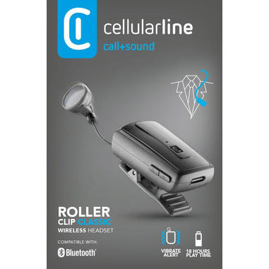 CELLULARLINE ROLLER CLIP CLASSIC AURICOLARE BLUETOOTH